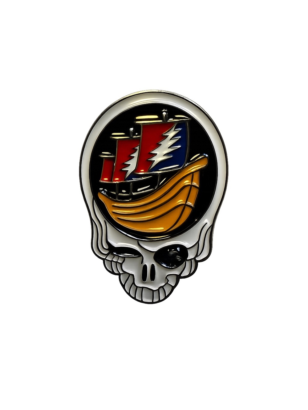 Grateful Dead Ship of Fools Stealie Pin